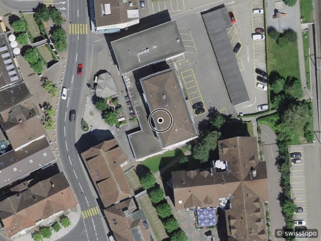 Vista aerea della posizione – Hauptstrasse 59, 5734 Reinach