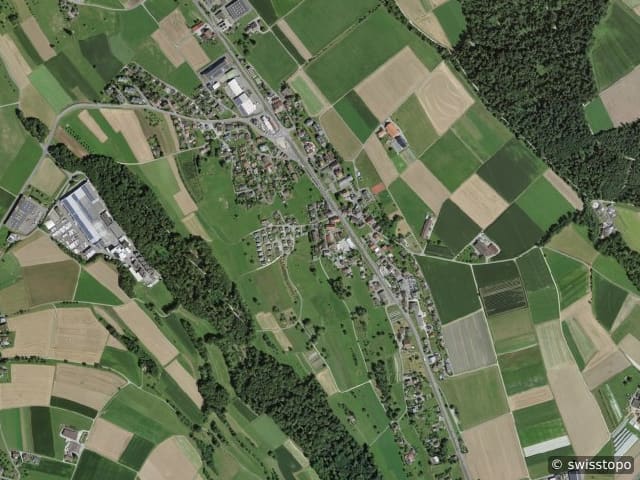 Luftbild: das Gebiet
