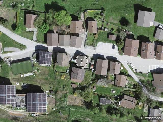 Luftbild Rue d'Erdesson 14, Grône