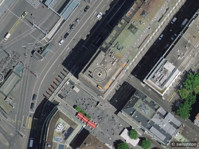 Luftbild der Lage – Place de Cornavin 12, 8304 Wallisellen