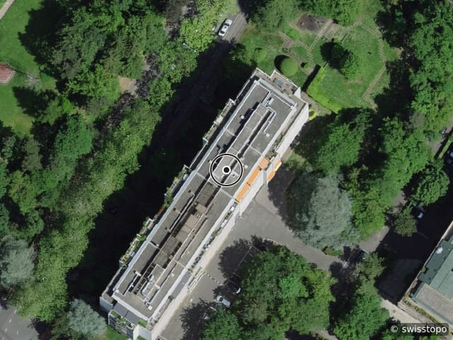 Luftbild der Lage – Chemin de Beau-Soleil 5, 1206 Genève