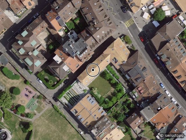 Luftbild Rue du Temple 1, La Tour-de-Peilz