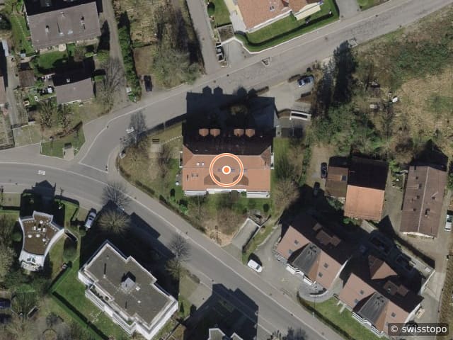 Luftbild der Lage – Krähstelstrasse 2, 8107 Buchs