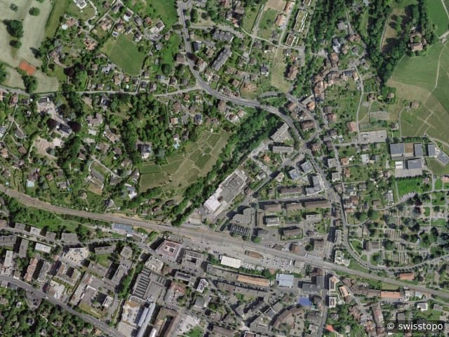 Luftbild: das Gebiet