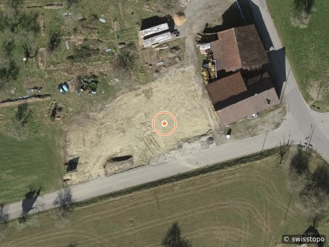 Luftbild der Lage – Liebensberg 8, 8543 Bertschikon