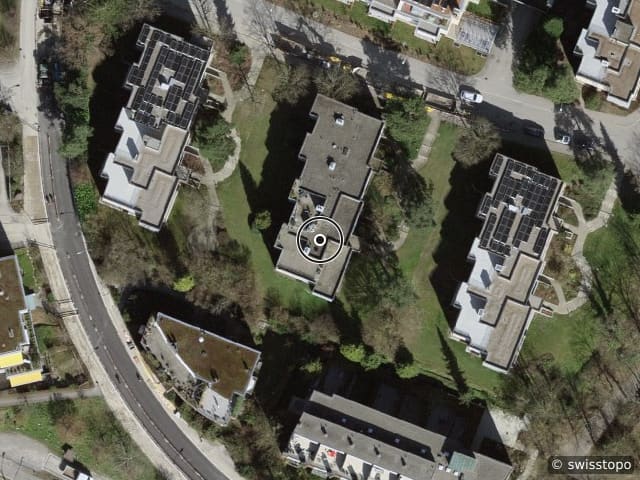 Luftbild Am Holbrig 8, Zürich