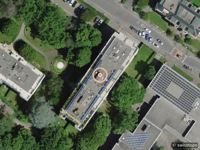 Luftbild Chemin des Crêts-de-Champel 36, Genève
