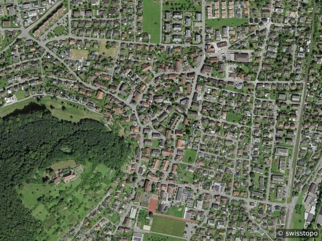 Vista aerea della posizione – 5603 Staufen im Breisgau