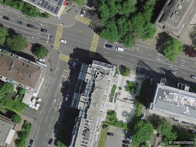 Luftbild Route de Malagnou 54, Genève