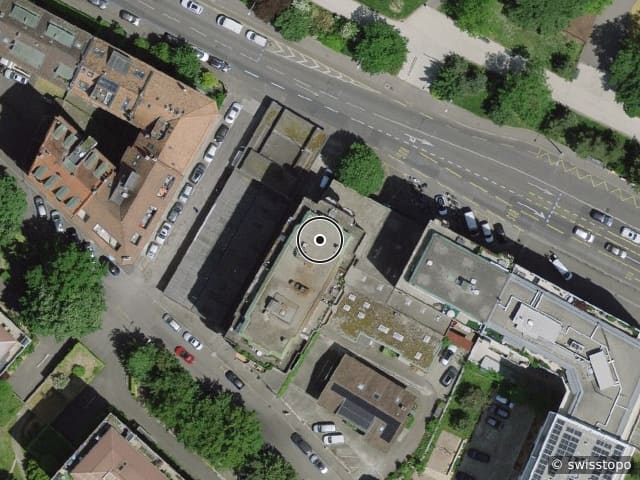 Luftbild Rue Pestalozzi 7, Genève