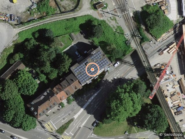 Luftbild Freiburgerstrasse 19, Basel