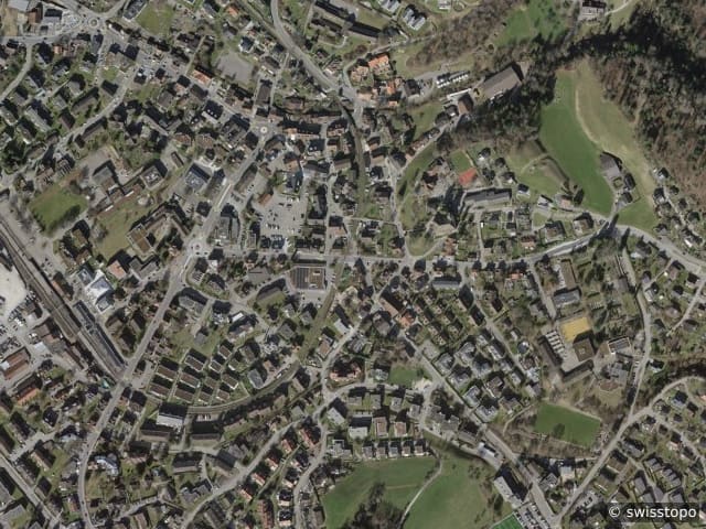 Luftbild: das Gebiet