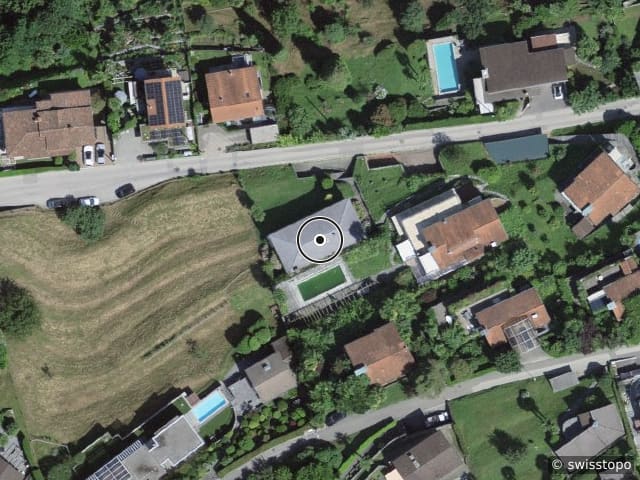Luftbild Via Orgnana 28, Magadino, Gambarogno, Lago Maggiore