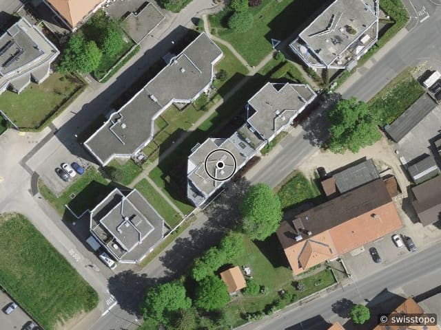 Luftbild Rue de Biaufond 3, La Chaux-de-Fonds