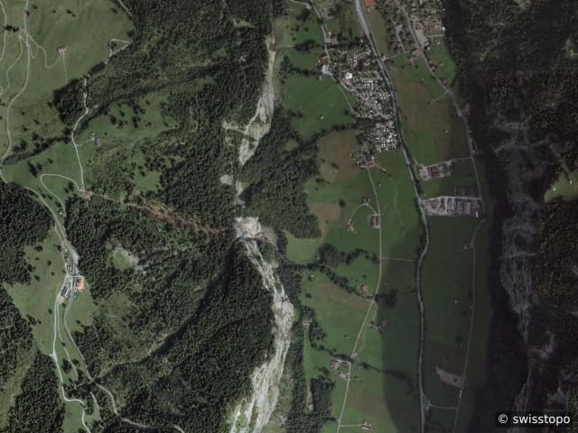 Aerial view of the location – Lauterbrunnen