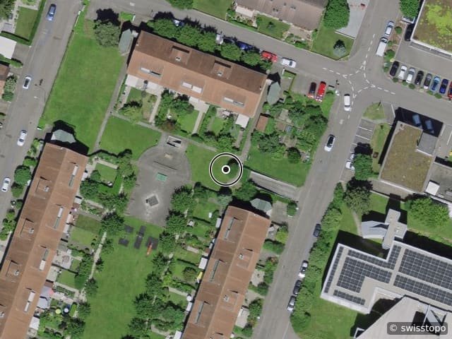 Luftbild der Lage – Klünenfeldstrasse 41b, 4127 Muttenz