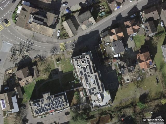 Luftbild der Lage – Kilchbergstr. 6, 6300 Zug