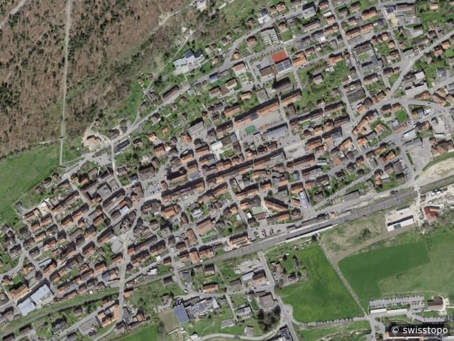 Vista aerea: la zona