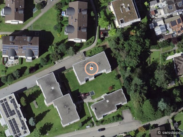 Luftbild der Lage – Hügelstrasse 12, 9200 Gossau
