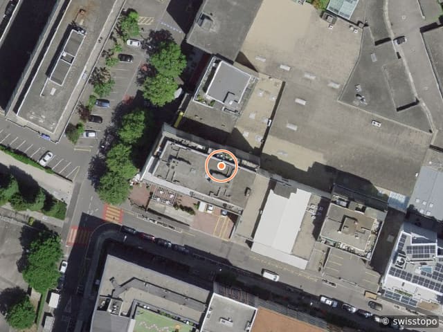 Luftbild Avenue de Sécheron 10, Genève