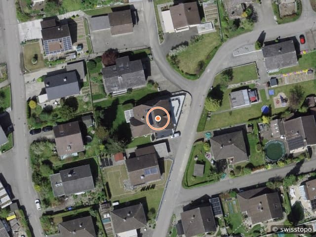 Luftbild der Lage – Rütistrasse 7, 3367 Thörigen