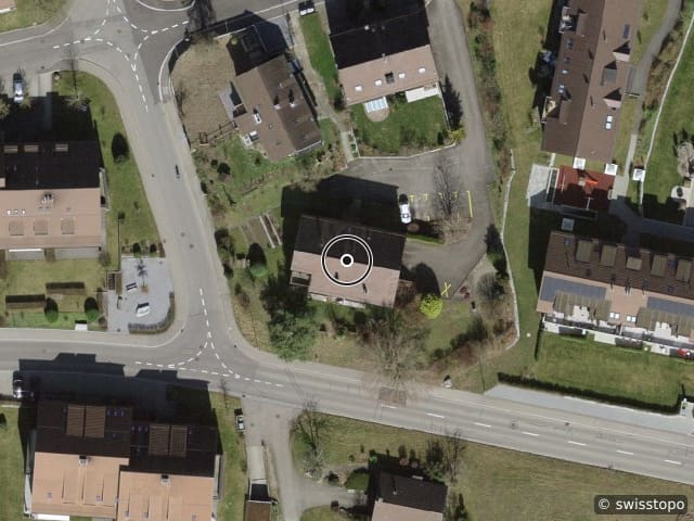 Luftbild der Lage – Harossenstrasse 6, 8311 Brütten
