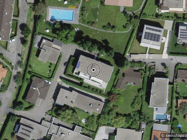 Vue aérienne de l’emplacement – Strada della Brima 8, 6612 Ascona