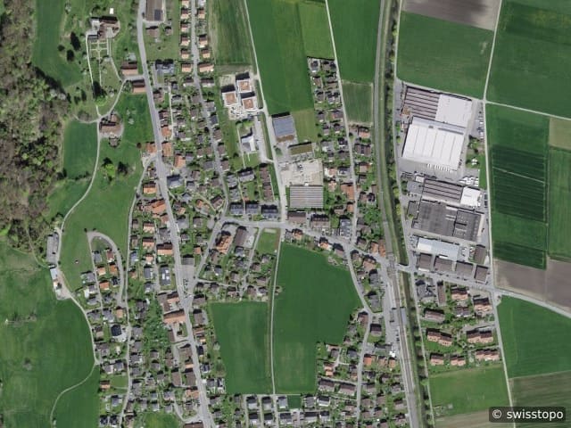 Luftbild Toffen
