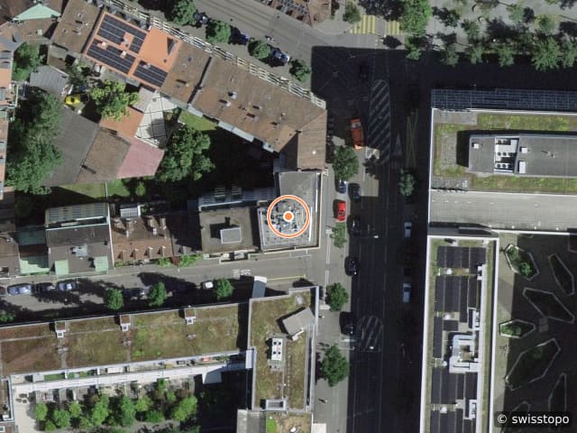 Luftbild Amerbachstrasse 109, Basel