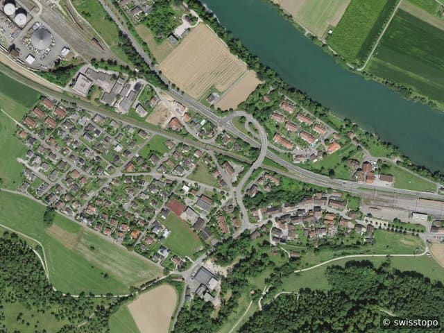 Luftbild Rekingen AG