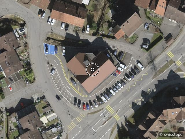 Luftbild der Lage – Würzacherstrasse 2, 8493 Saland