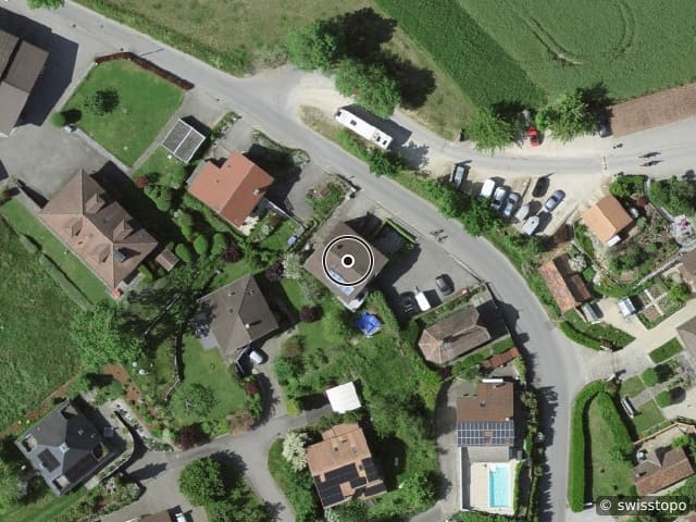 Luftbild Route des Sarrazins 19, Lossy