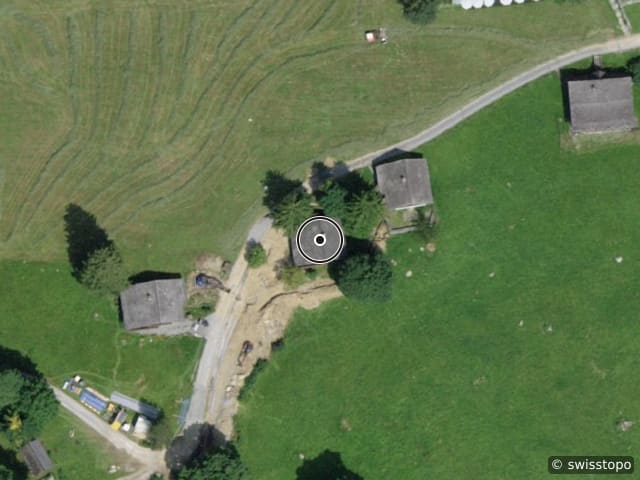 Luftbild der Lage – Sackbergstrasse 6, 8784 Braunwald