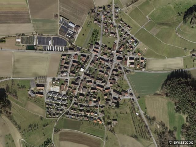 Luftbild Dorf