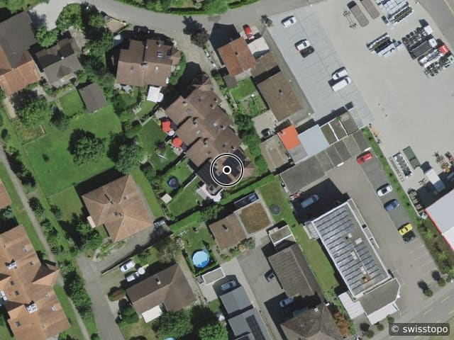 Luftbild der Lage – Krummgasse 8F, 5623 Boswil