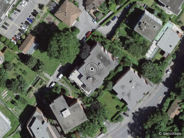 Luftbild Gradinata Massena 2, Lugano