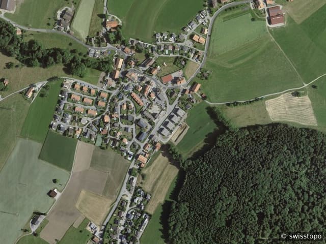 Luftbild Route de Treyvaux 150, Arconciel