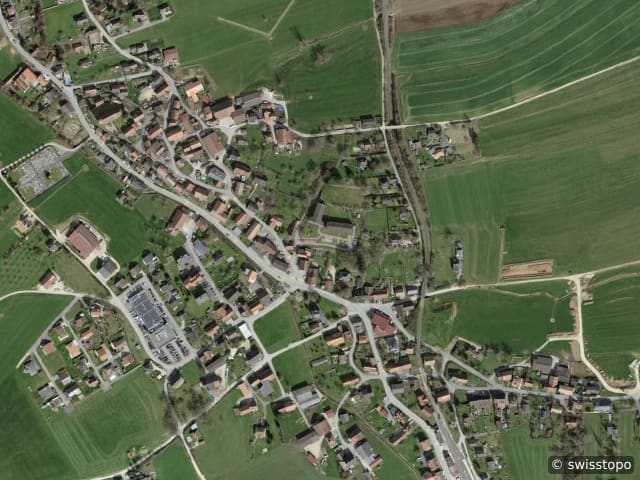 Luftbild der Lage – 2944 Bonfol
