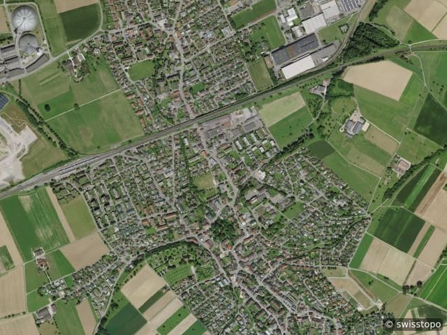 Luftbild der Lage – 4313 Rheinfelden