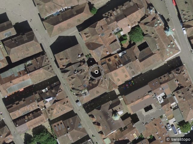 Luftbild der Lage – Marktgasse 4, 4665 Oftringen