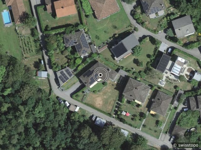 Luftbild der Lage – Vigna Nuova 23, 6652 Tegna
