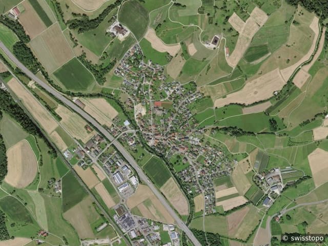 Luftbild Oeschgen