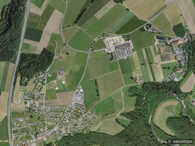 Luftbild Posieux