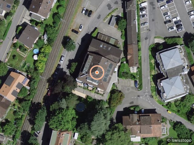Luftbild der Lage – Harderstrasse 35, 3800 Interlaken