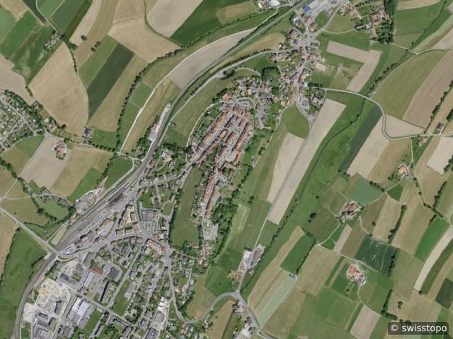 Luftbild: das Gebiet
