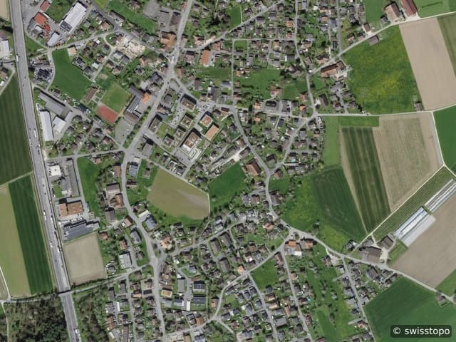 Luftbild der Lage – 4565 Recherswil