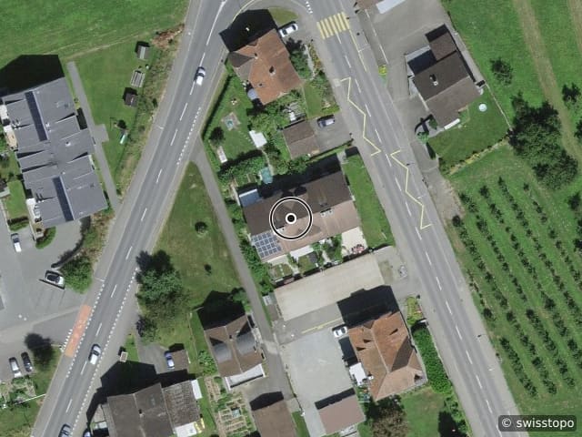 Aerial view of the location – Vorderdorf 11, 6287 Aesch