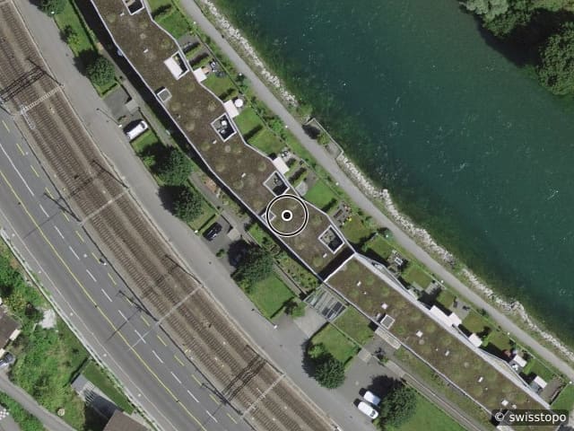 Luftbild der Lage – Reussinsel 42, 6003 Luzern