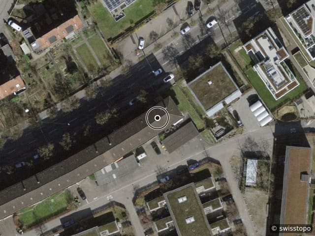 Luftbild der Lage – Frauenfelderstrasse 77, 8404 Winterthur