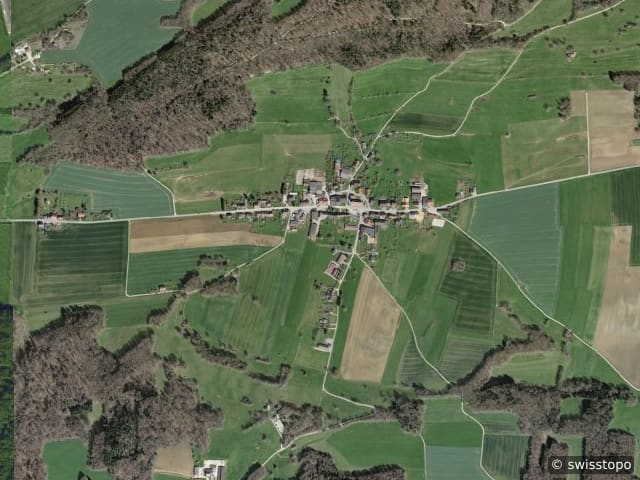 Vue aérienne de l’emplacement – Damvant